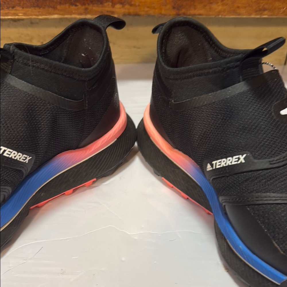 Black and Blue Athletic Shoes for Performance